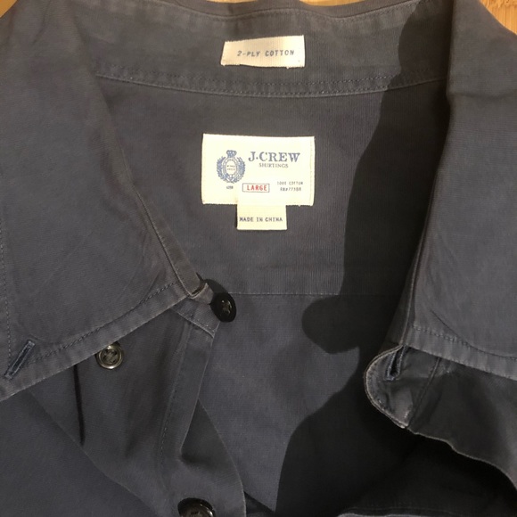 J Crew Vintage Navy Button Down - Picture 2 of 4